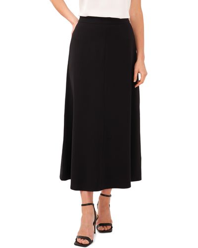 Halogen® Halogen(r) Center Seam Midi Skirt - Black