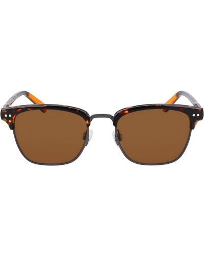 Shinola Runwell 52mm Square Sunglasses - Brown