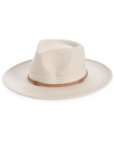 Treasure & Bond Knot Trim Panama Hat - White