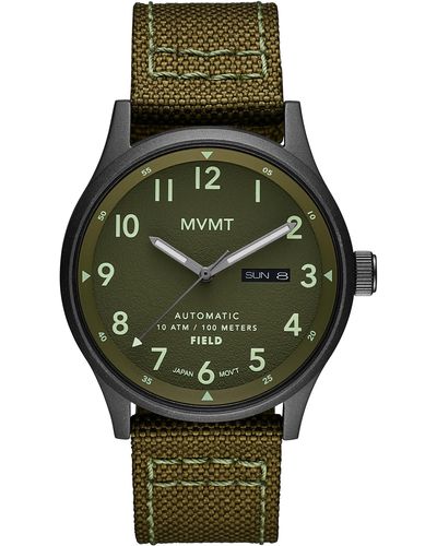 MVMT Field Nylon Strap Automatic Watch - Green