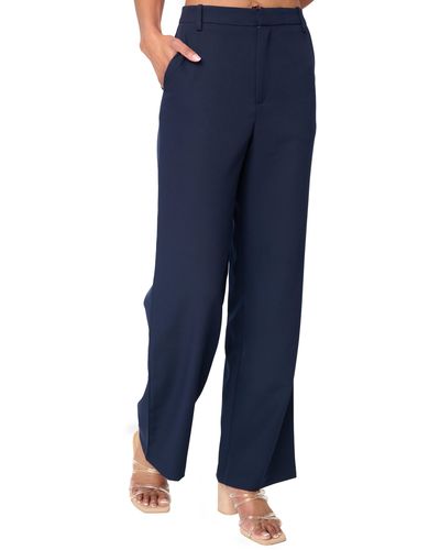 Gibsonlook Lindsey High Waist Stretch Twill Stovepipe Pants - Blue