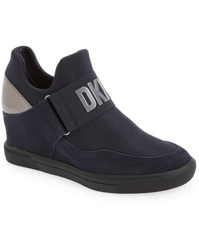 DKNY Cosmos Wedge Sneaker - Black