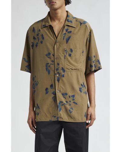 Lemaire The Summer Oversize Floral Print Camp Shirt - Multicolor