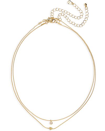 BP. Set Of 2 Assorted Chain Necklaces At Nordstrom - White