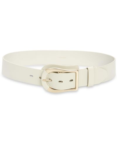 Zimmermann Wide Leather Belt - White