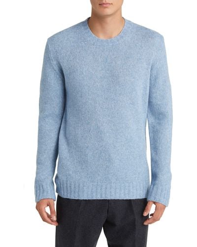 NN07 Lee 6598 Wool Blend Crewneck Sweater - Blue