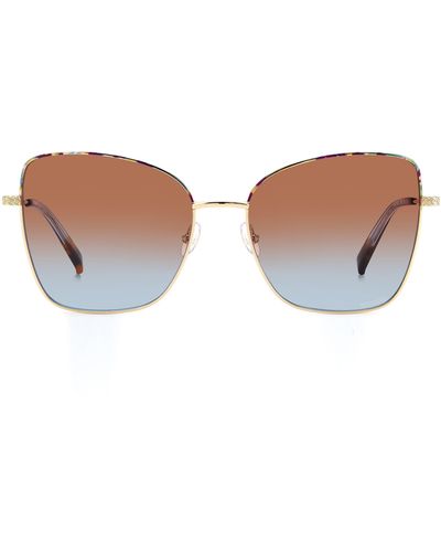 Missoni 59mm Cat Eye Sunglasses - Brown