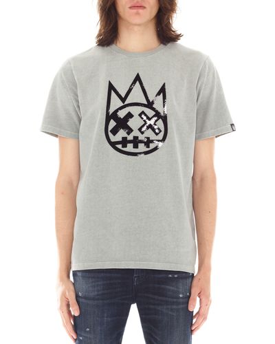 Cult Of Individuality Shimuchan Cotton Graphic T-shirt - Gray
