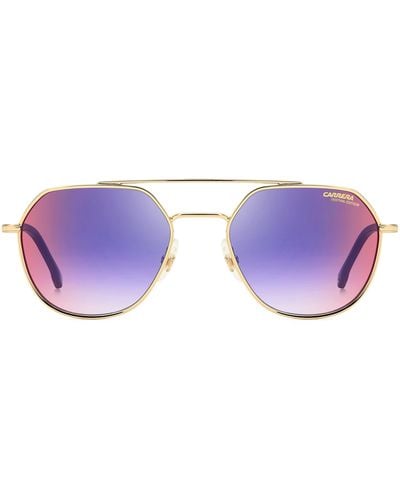 Carrera 53mm Gradient Round Sunglasses - Purple