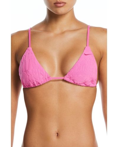 Nike Retro Flow Triangle Bikini Top - Pink