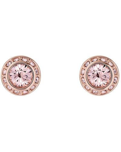 Ted Baker Soletia Solitaire Crystal Halo Stud Earrings - Pink