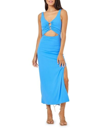 L*Space Camille Cover-up Dress - Blue