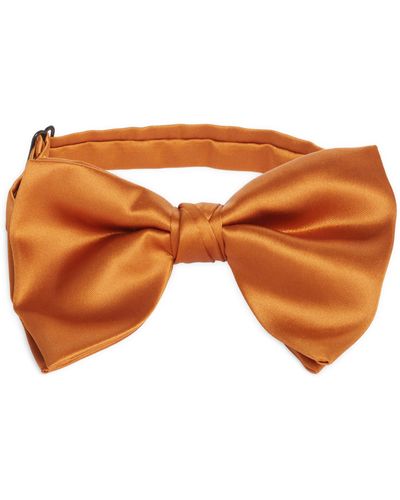 CLIFTON WILSON Silk Butterfly Bow Tie - Orange
