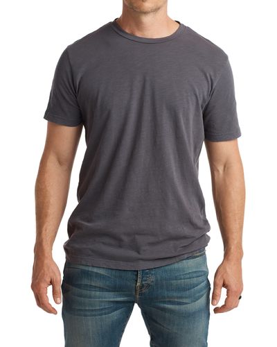 Rowan Asher Standard Slub Cotton T-shirt - Gray
