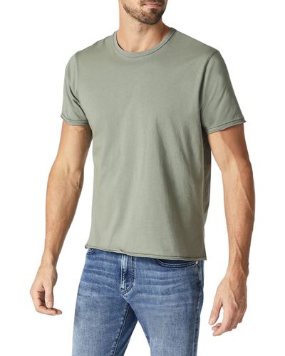 Mavi Raw Edge Cotton T-shirt - Green