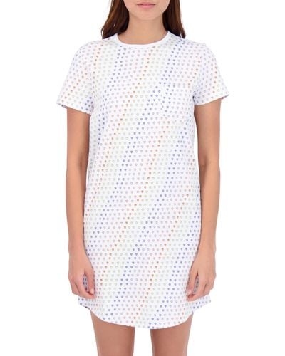 Roberta Roller Rabbit Disco Hearts Cotton T-shirt Nightgown - White