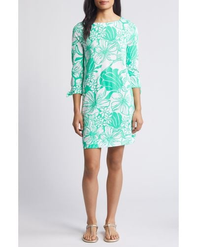 Lilly Pulitzer Lilly Pulitzer Lidia Floral Boatneck Dress - Green