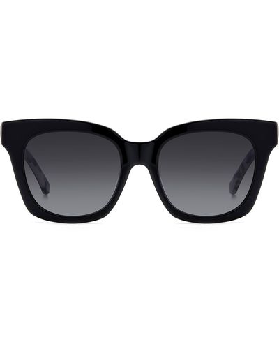 Kate Spade Constance 53mm Gradient Cat Eye Sunglasses - Black