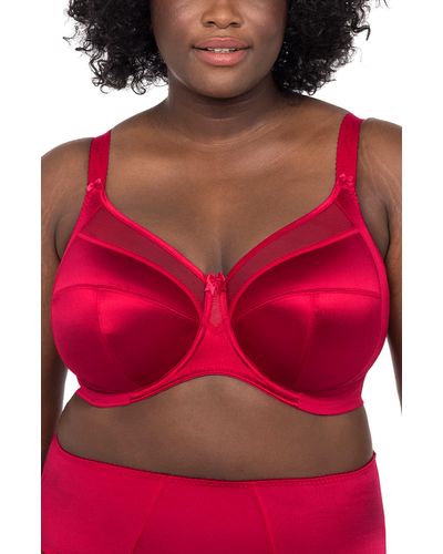 Goddess Keira Full Figure Underwire Bra - Red