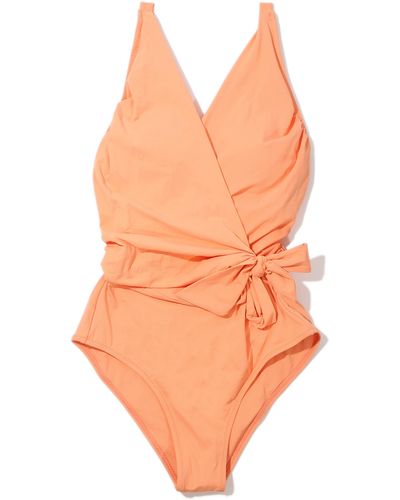 Hanky Panky Wrap Front One-piece Swimsuit - Orange