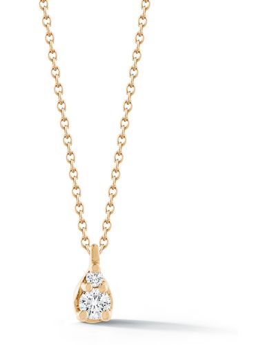 Dana Rebecca Sophia Ryan Petite Diamond Pendant Necklace - Metallic