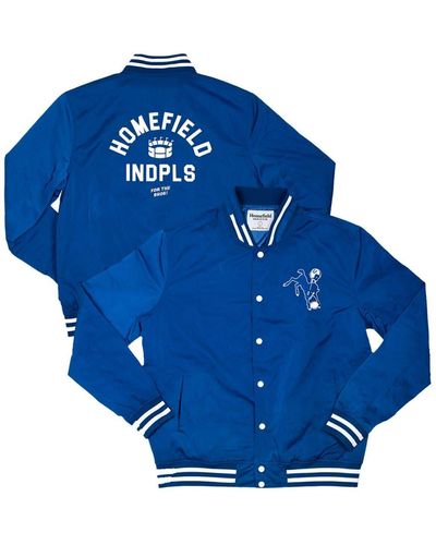 HOMEFIELD Indianapolis Colts Full-snap Bomber Jacket At Nordstrom - Blue