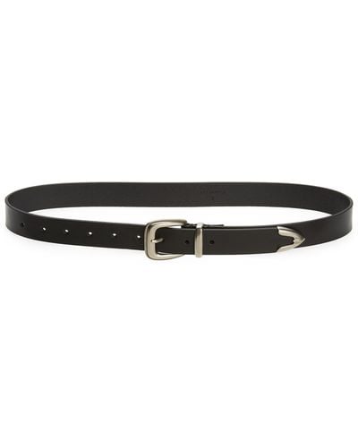 AllSaints Western Leather Belt - Black