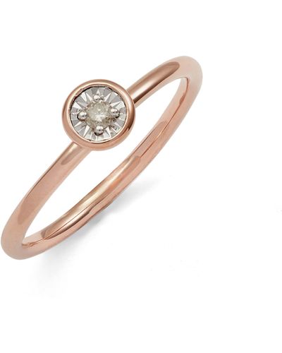 Monica Vinader Essential Diamond Ring - White