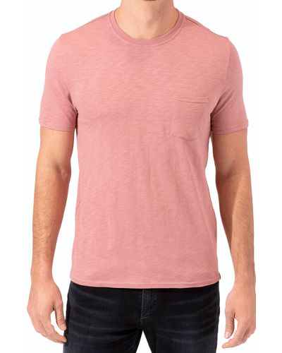 Threads For Thought Crewneck Pocket T-shirt - Pink