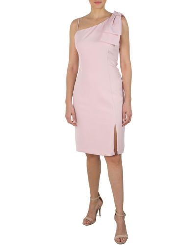 Julia Jordan One-shoulder Sheath Dress - Pink