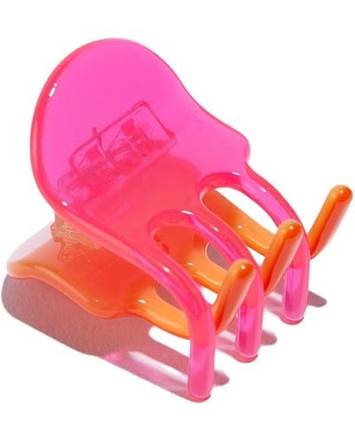 CHUNKS Jester Mini Two-tone Claw Clip - Pink