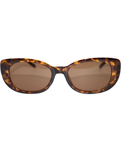 Fifth & Ninth Dolly 68mm Oversize Polarized Oval Sunglasses - Brown