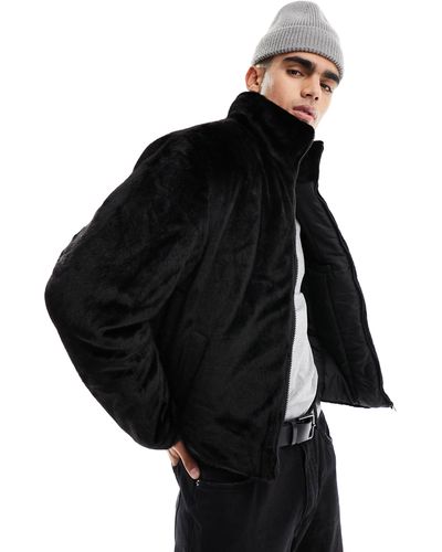 ASOS Faux Fur Jacket - Black