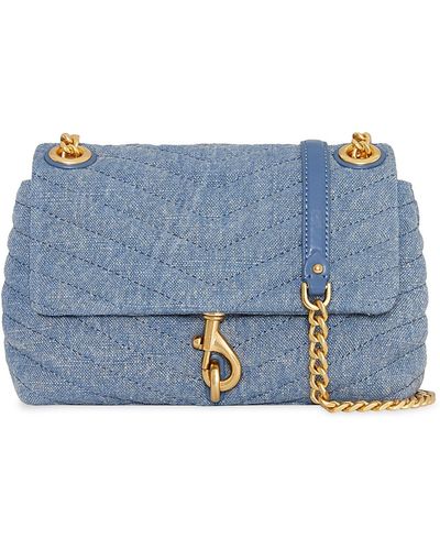 Rebecca Minkoff Edie Quilted Convertible Crossbody Bag At Nordstrom - Blue