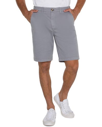Liverpool Los Angeles Liverpool Stretch Cotton Shorts - Gray