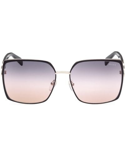 Emilio Pucci 60mm Gradient Square Sunglasses - Pink