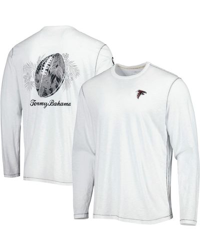 Tommy Bahama Atlanta Falcons Laces Out Billboard Long Sleeve T-shirt At Nordstrom - White