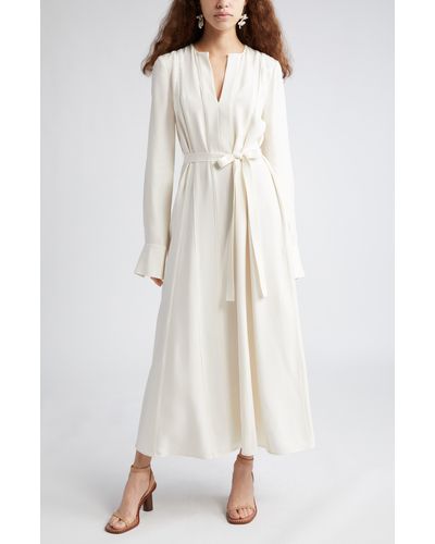 Ulla Johnson Asilia Long Sleeve Maxi Dress - White