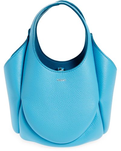 Coperni Mini Swipe Leather Handbag - Blue
