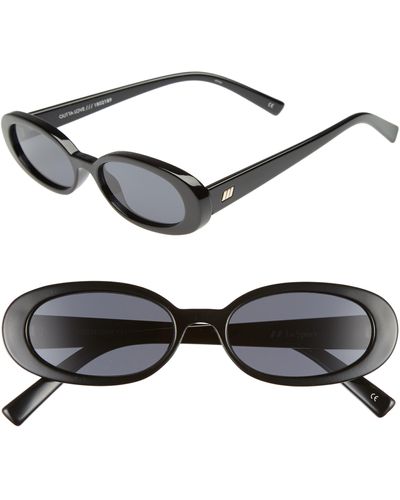 Le Specs Outta Love 49mm Cat Eye Sunglasses - Black