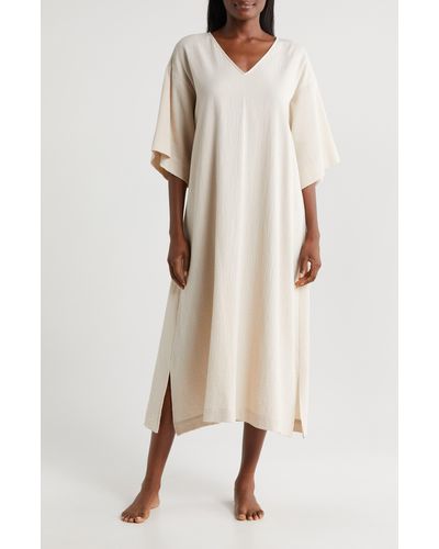 Natori Onsen Cotton Nightgown - Natural