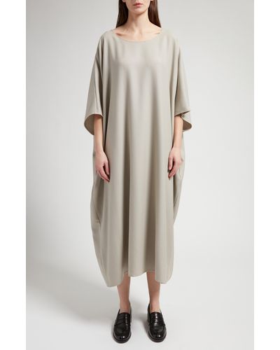 The Row Isora Cashmere Cocoon Dress - Natural