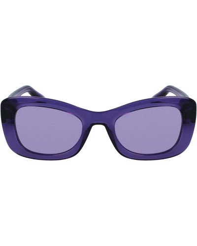 Victoria Beckham 50mm Butterfly Sunglasses - Blue