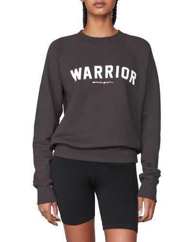 Spiritual Gangster Warrior Bridget Cotton Sweatshirt - Gray