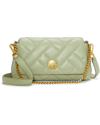 Vince Camuto Kisho Quilted Leather Crossbody Bag - Green