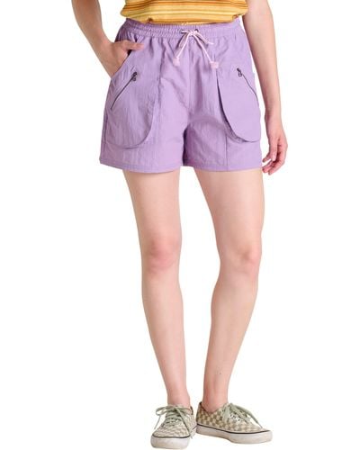Toad & Co. Trailscape Water Repellent Pull-on Shorts - Purple