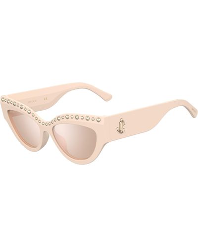 Jimmy Choo 55mm Gradient Cat Eye Sunglasses - Pink