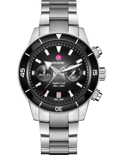 Rado Capitan Cook Automatic Chronograph Bracelet Watch - Gray