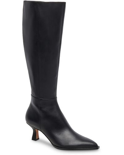 Dolce Vita auggie Pointed Toe Knee High Boot - Black