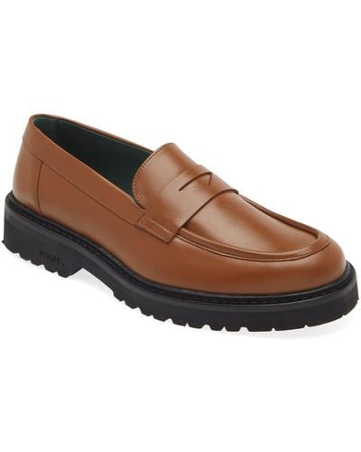 VINNY'S Richee Penny Loafer - Brown